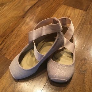 Girls Janie and Jack ballet shoes